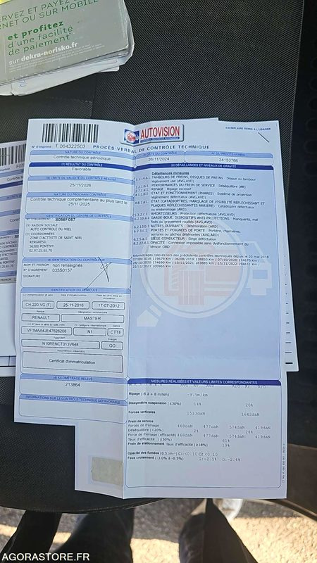 Crédit-bail  RENAULT MASTER - 2012 / 226185KM (CH220VG) RENAULT MASTER - 2012 / 226185KM (CH220VG): photos 43 Crédit-bail  RENAULT MASTER - 2012 / 226185KM (CH220VG) RENAULT MASTER - 2012 / 226185KM (CH220VG): photos 43