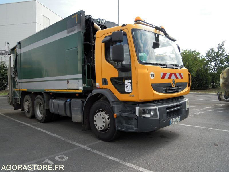 Renault Premium 380 6x2 DXI 11 équipé d'une benne SEMAT OM Série 14000 - Benne à ordures ménagères: photos 2 Renault Premium 380 6x2 DXI 11 équipé d'une benne SEMAT OM Série 14000 - Benne à ordures ménagères: photos 2