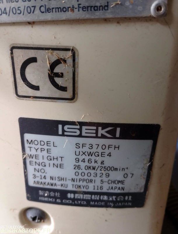 Tondeuse Iseki SF 370 2008 4000h fonctionnel - Motofaucheuse: photos 4 Tondeuse Iseki SF 370 2008 4000h fonctionnel - Motofaucheuse: photos 4