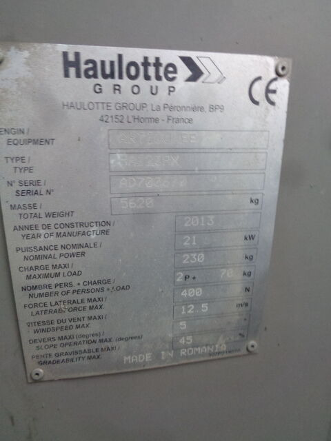 Haulotte HA120 - Nacelle articulée: photos 4 Haulotte HA120 - Nacelle articulée: photos 4