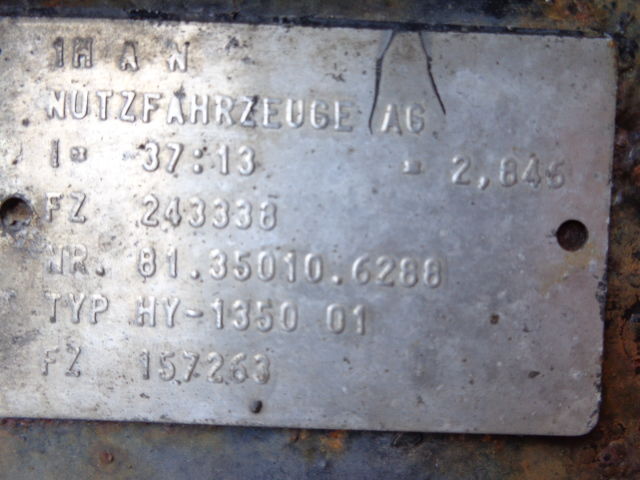 MAN HY - 1350 all ratios 2.85 ; 3.08 ; 2.71 ; 3.7 . 81350106134, 813 - Différentiel pour Camion: photos 5 MAN HY - 1350 all ratios 2.85 ; 3.08 ; 2.71 ; 3.7 . 81350106134, 813 - Différentiel pour Camion: photos 5