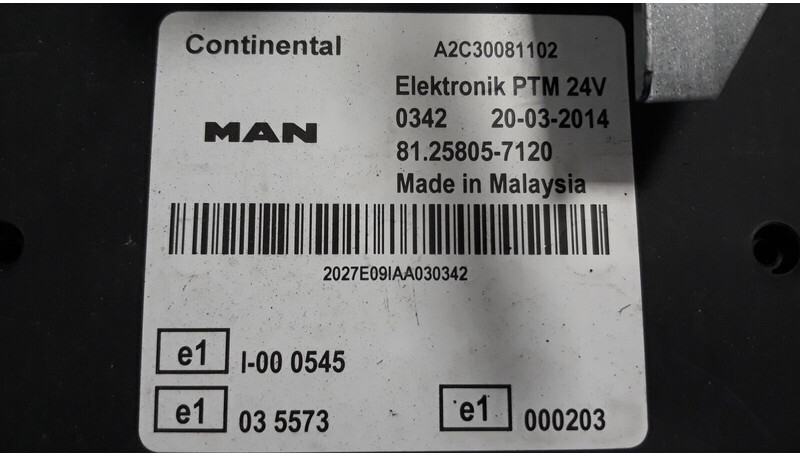 MAN TGX - Bloc de gestion pour Camion: photos 4 MAN TGX - Bloc de gestion pour Camion: photos 4