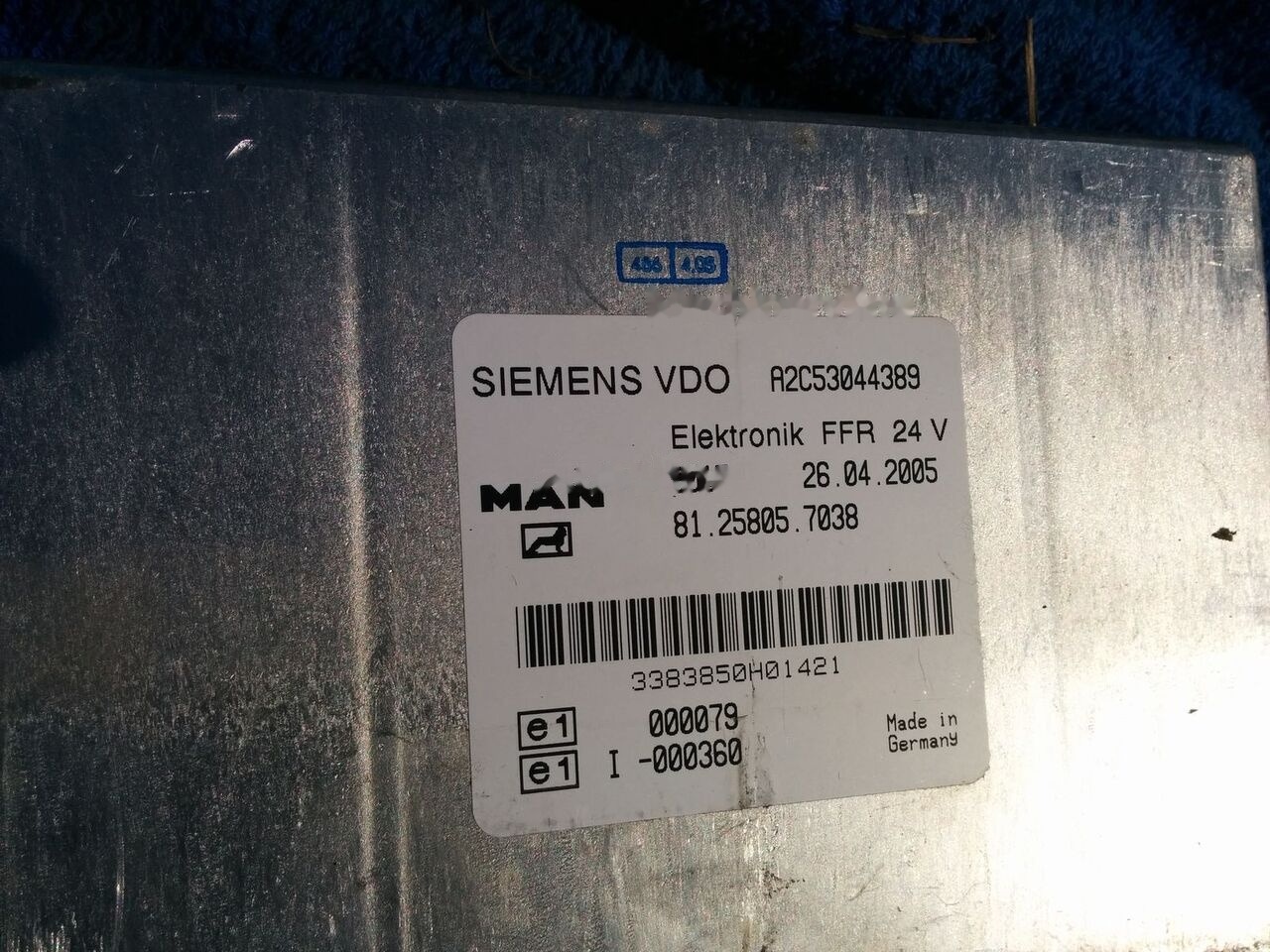 MAN WABCO ECU ZBR2 / 81.25806.7096. 4462100070 MAN CYTI - Bloc de gestion pour Bus: photos 3 MAN WABCO ECU ZBR2 / 81.25806.7096. 4462100070 MAN CYTI - Bloc de gestion pour Bus: photos 3