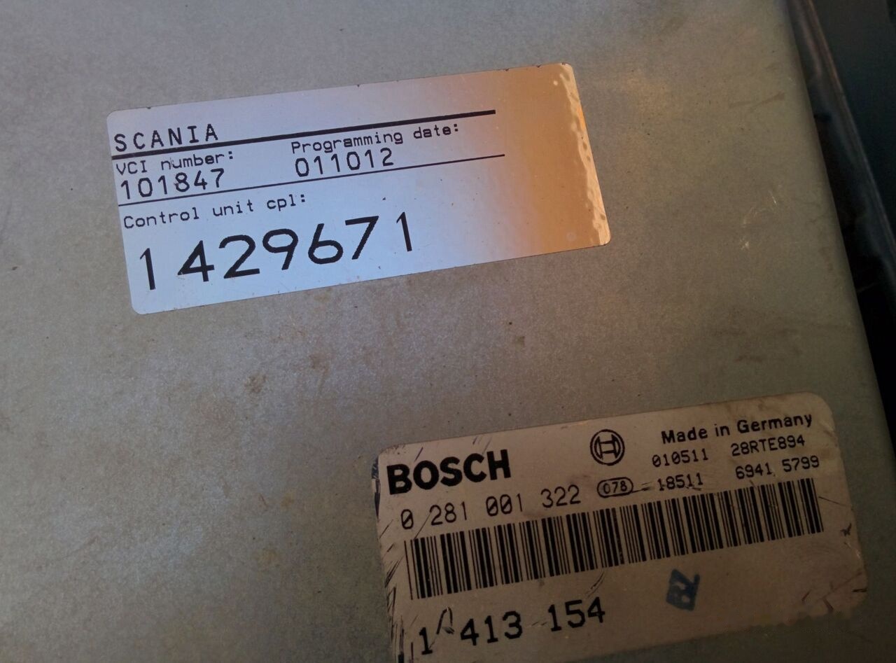 Scania dvigatelem 0281001322 - 1413154 Scania 094 Omni Link - Bloc de gestion pour Bus: photos 2 Scania dvigatelem 0281001322 - 1413154 Scania 094 Omni Link - Bloc de gestion pour Bus: photos 2