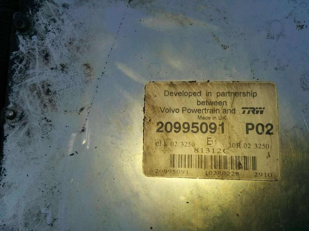 Volvo 20995091 P02. 20577136 P02 20582962 P05. 600581 Volvo - Bloc de gestion pour Bus: photos 1 Volvo 20995091 P02. 20577136 P02 20582962 P05. 600581 Volvo - Bloc de gestion pour Bus: photos 1