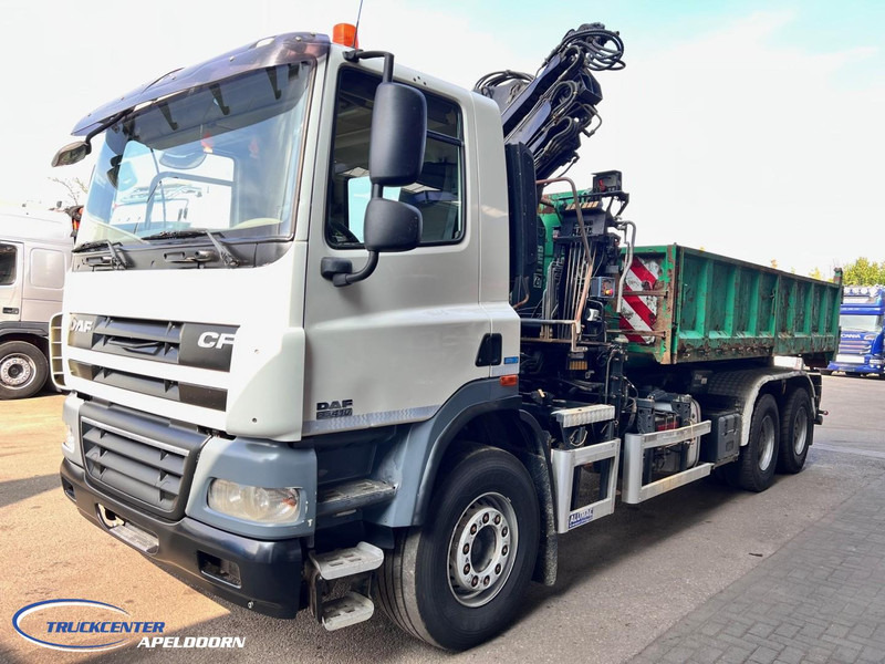 DAF CF 85.410 ATE, Hiab 166-3, 6x4 Big axle, Steel spring - Camion ampliroll, Camion grue: photos 3 DAF CF 85.410 ATE, Hiab 166-3, 6x4 Big axle, Steel spring - Camion ampliroll, Camion grue: photos 3
