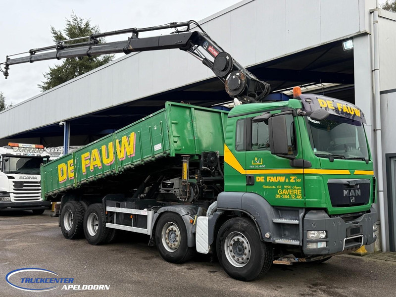 MAN TGS 35.400 8x4 Bladgeveerd, Handgeschakeld, HIAB 166-E4 Hipro - Camion benne, Camion grue: photos 1 MAN TGS 35.400 8x4 Bladgeveerd, Handgeschakeld, HIAB 166-E4 Hipro - Camion benne, Camion grue: photos 1