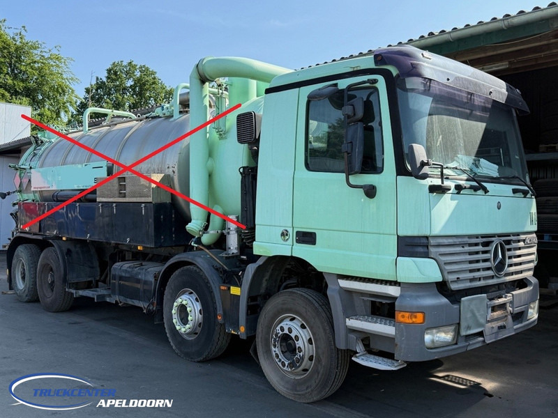 Mercedes-Benz Actros 4140 8x4 Steel springs, Manuel gearbox, Broken engine!! - Camion hydrocureur: photos 1 Mercedes-Benz Actros 4140 8x4 Steel springs, Manuel gearbox, Broken engine!! - Camion hydrocureur: photos 1