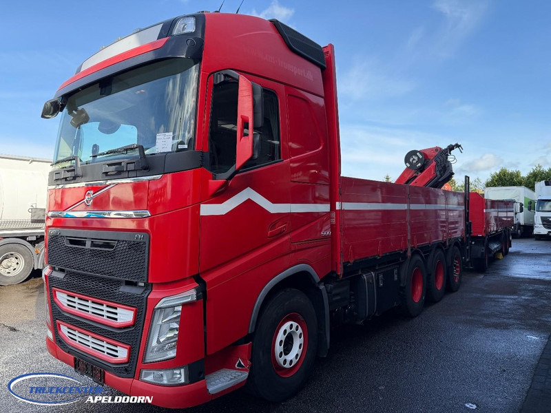 Volvo FH 500 8x4, HMF 2120 K4 + Rotator, + Krone trailer - Camion plateau, Camion grue: photos 3 Volvo FH 500 8x4, HMF 2120 K4 + Rotator, + Krone trailer - Camion plateau, Camion grue: photos 3