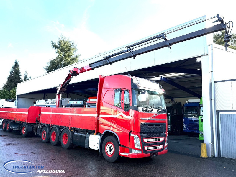 Volvo FH 500 8x4, HMF 2120 K4 + Rotator, + Krone trailer - Camion plateau, Camion grue: photos 1 Volvo FH 500 8x4, HMF 2120 K4 + Rotator, + Krone trailer - Camion plateau, Camion grue: photos 1