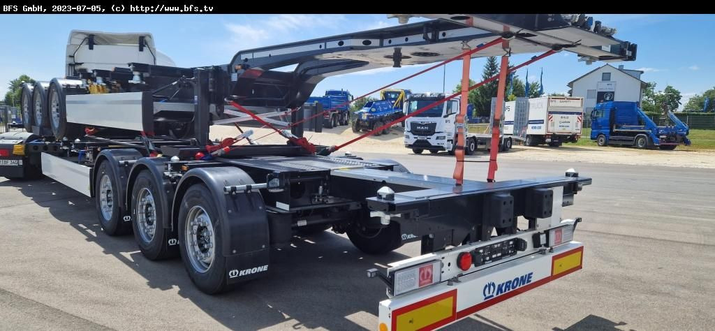 Krone Sattelauflieger Container Chassi SDC 27 eLTU5-2 - Semi-remorque porte-conteneur/ Caisse mobile: photos 3 Krone Sattelauflieger Container Chassi SDC 27 eLTU5-2 - Semi-remorque porte-conteneur/ Caisse mobile: photos 3