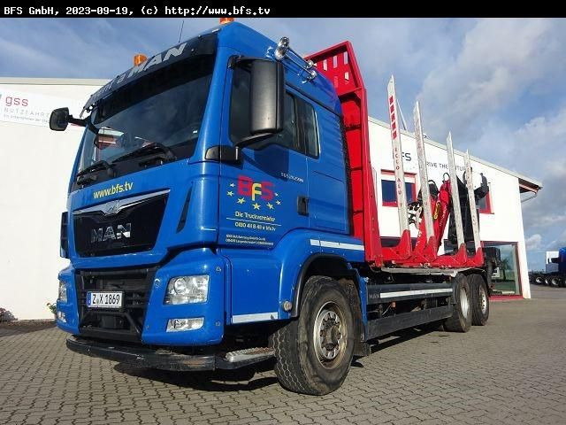 MAN TGS 26.500 6x4H-4BL Kurzholz - Camion grumier: photos 1 MAN TGS 26.500 6x4H-4BL Kurzholz - Camion grumier: photos 1