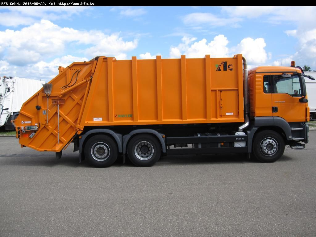 MAN TGS 28.320 6x2-4 BL Sperrmüll Haller M21 x1 C oh - Benne à ordures ménagères: photos 3 MAN TGS 28.320 6x2-4 BL Sperrmüll Haller M21 x1 C oh - Benne à ordures ménagères: photos 3