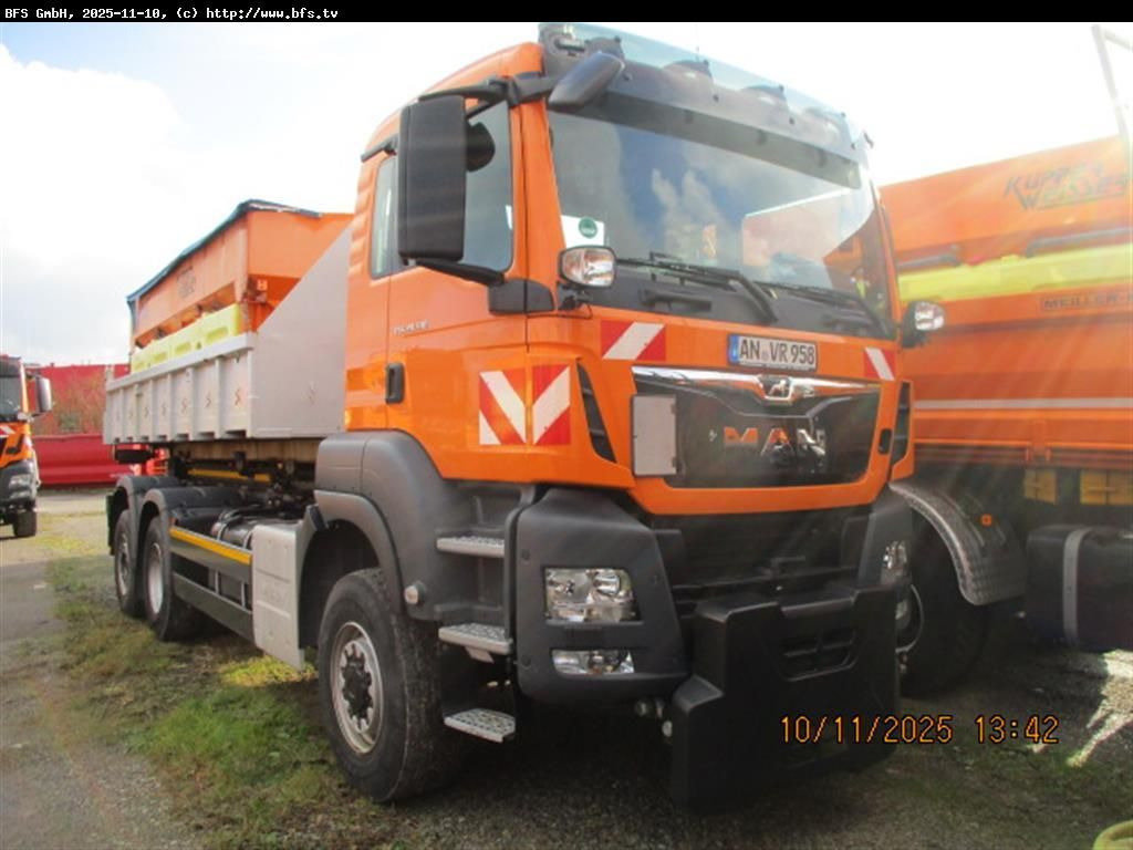 MAN TGS 28.510 6x4-4BL Winterdienst, Meiller - Camion ampliroll: photos 1 MAN TGS 28.510 6x4-4BL Winterdienst, Meiller - Camion ampliroll: photos 1