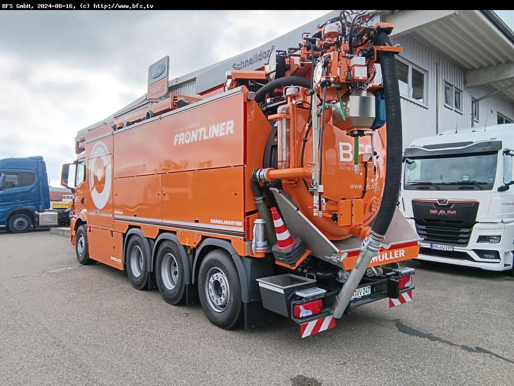 MAN TGS (TG3) 35.510 8x4-4 BL CH Canalmaster F 135 E - Camion hydrocureur: photos 3 MAN TGS (TG3) 35.510 8x4-4 BL CH Canalmaster F 135 E - Camion hydrocureur: photos 3