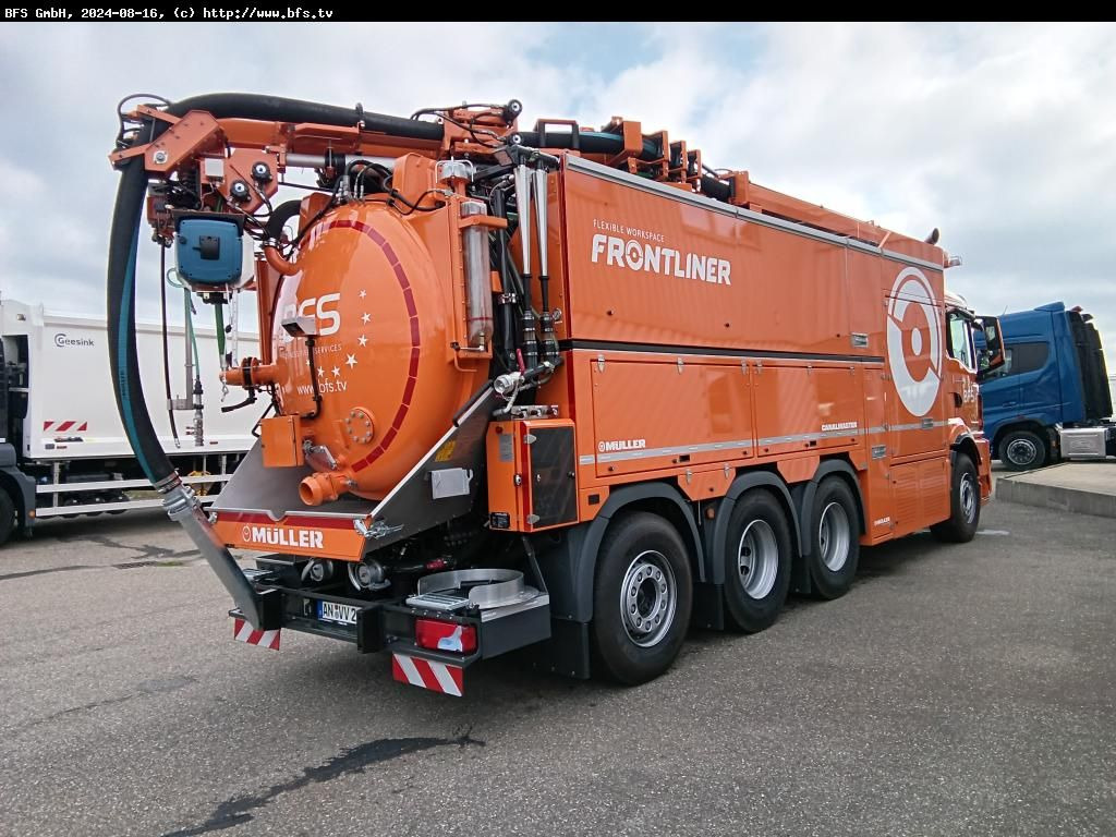 MAN TGS (TG3) 35.510 8x4-4 BL CH Canalmaster F 135 E - Camion hydrocureur: photos 2 MAN TGS (TG3) 35.510 8x4-4 BL CH Canalmaster F 135 E - Camion hydrocureur: photos 2