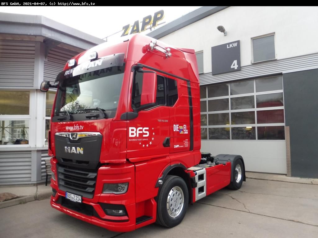 MAN TGX (TG3) 18.580 4x2 BL SA Kipphydraulik GX - Tracteur routier: photos 1 MAN TGX (TG3) 18.580 4x2 BL SA Kipphydraulik GX - Tracteur routier: photos 1