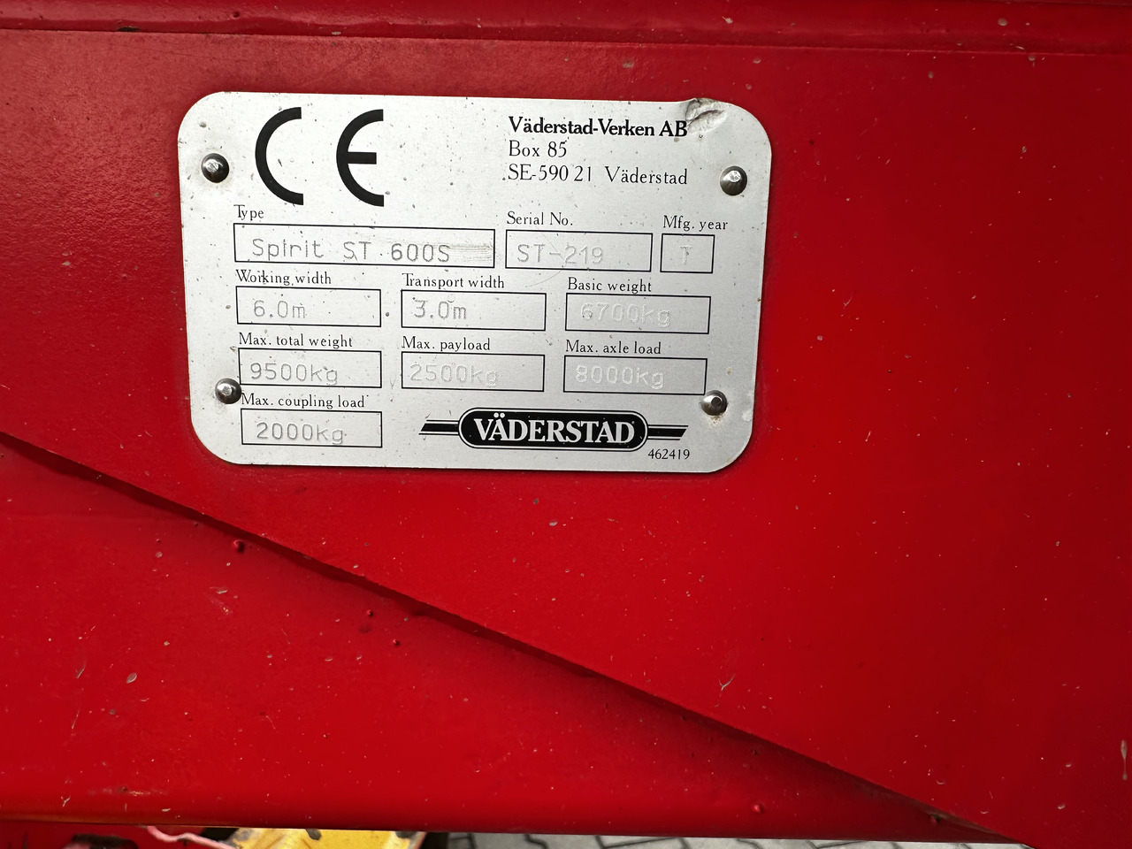 Väderstad Spirit 600 S + Väderstad - Combiné de semis: photos 5 Väderstad Spirit 600 S + Väderstad - Combiné de semis: photos 5