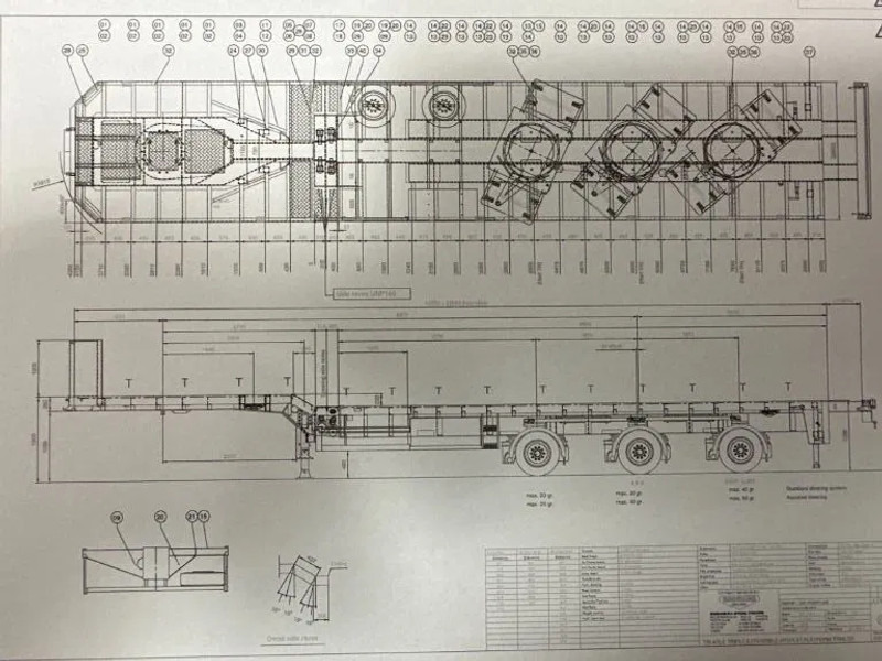 Broshuis 3 X EXTENDABLE TOTALE 42 M + EXTENSION TRACK DEFECTIVE - Semi-remorque surbaissé: photos 2 Broshuis 3 X EXTENDABLE TOTALE 42 M + EXTENSION TRACK DEFECTIVE - Semi-remorque surbaissé: photos 2