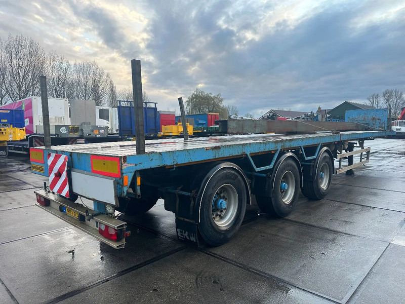EKW 3 AXLE STEERING, DUBBLE EXTENDABLE TILL 30 METER - Semi-remorque plateau: photos 4 EKW 3 AXLE STEERING, DUBBLE EXTENDABLE TILL 30 METER - Semi-remorque plateau: photos 4
