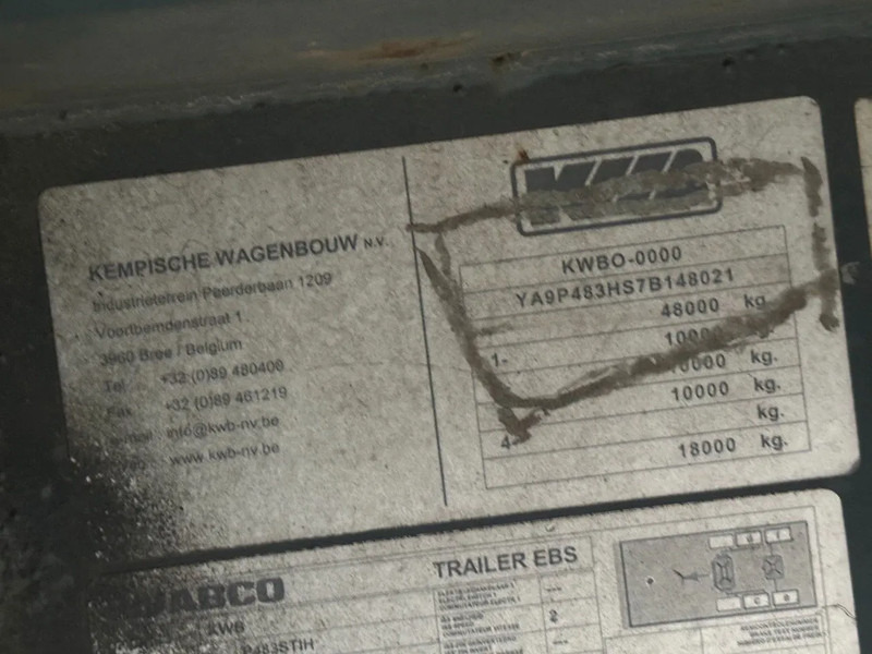 Semi-remorque plateau Kwb 2 AXLE STEERING: photos 9
