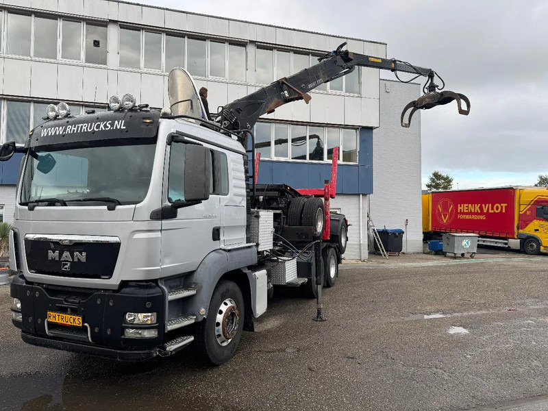 MAN TGS 33.480 6X4 + HIAB 251S.82 + TRAILER 2 AXLE KRAEMER - Camion grumier, Camion grue: photos 3 MAN TGS 33.480 6X4 + HIAB 251S.82 + TRAILER 2 AXLE KRAEMER - Camion grumier, Camion grue: photos 3
