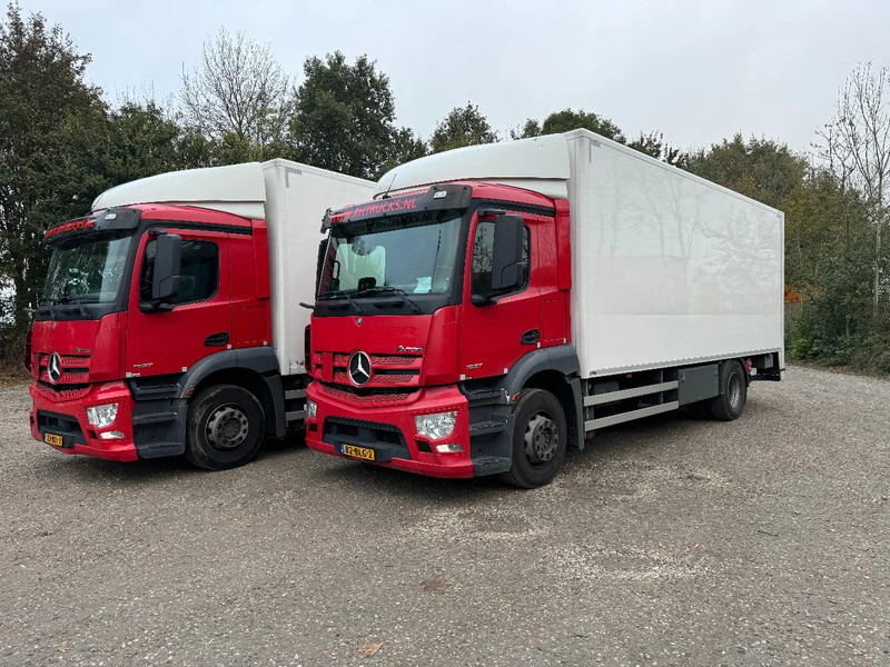 Mercedes-Benz Antos 1927 4X2 4 UNITS EURO 6 DHOLLANDIA 2000 KG TÜV TILL 10-2025 - Camion fourgon: photos 1 Mercedes-Benz Antos 1927 4X2 4 UNITS EURO 6 DHOLLANDIA 2000 KG TÜV TILL 10-2025 - Camion fourgon: photos 1