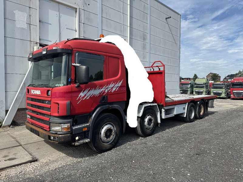 Scania P124-400 8X2 CHASSIS MANUAL GEAR EURO 2 - Camion plateau, Camion grue: photos 1 Scania P124-400 8X2 CHASSIS MANUAL GEAR EURO 2 - Camion plateau, Camion grue: photos 1