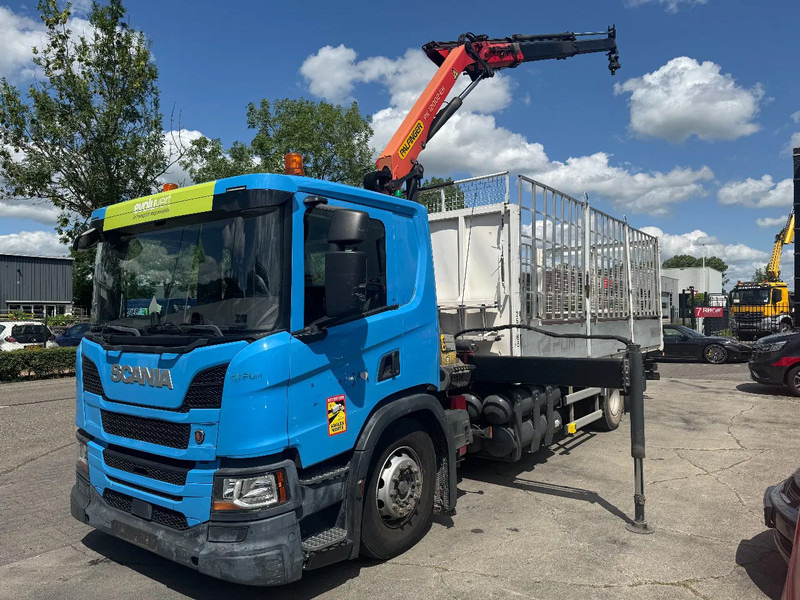 Scania P280 4X2 EURO 6 PALFINGER PK12002 + REMOTE CONTROL - Camion plateau, Camion grue: photos 2 Scania P280 4X2 EURO 6 PALFINGER PK12002 + REMOTE CONTROL - Camion plateau, Camion grue: photos 2