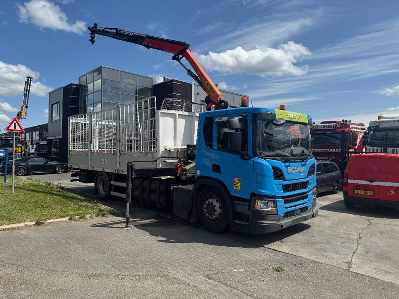 Scania P280 4X2 EURO 6 PALFINGER PK12002 + REMOTE CONTROL - Camion plateau, Camion grue: photos 1 Scania P280 4X2 EURO 6 PALFINGER PK12002 + REMOTE CONTROL - Camion plateau, Camion grue: photos 1