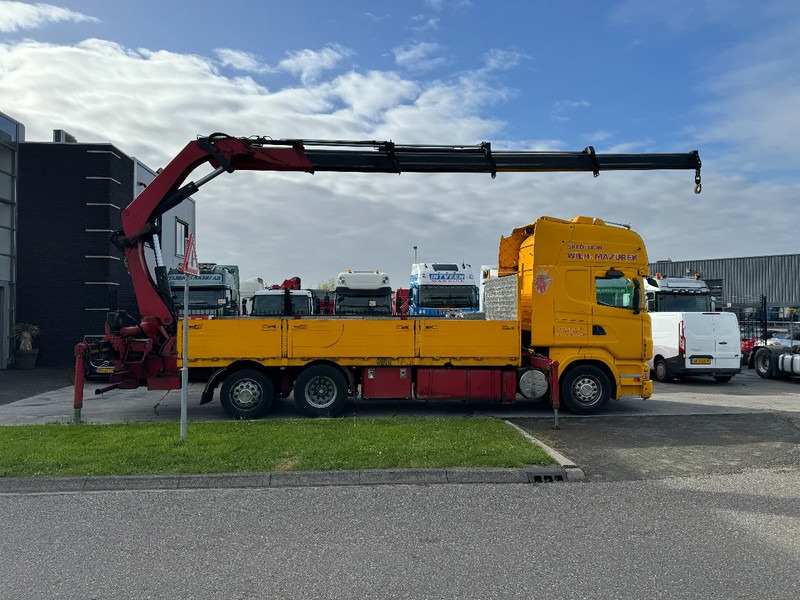 Scania R500 V8 6X2 EURO 5 + HIAB 377EP-4XS + REMOTE CONTROL + RETARDER - Camion plateau, Camion grue: photos 1 Scania R500 V8 6X2 EURO 5 + HIAB 377EP-4XS + REMOTE CONTROL + RETARDER - Camion plateau, Camion grue: photos 1