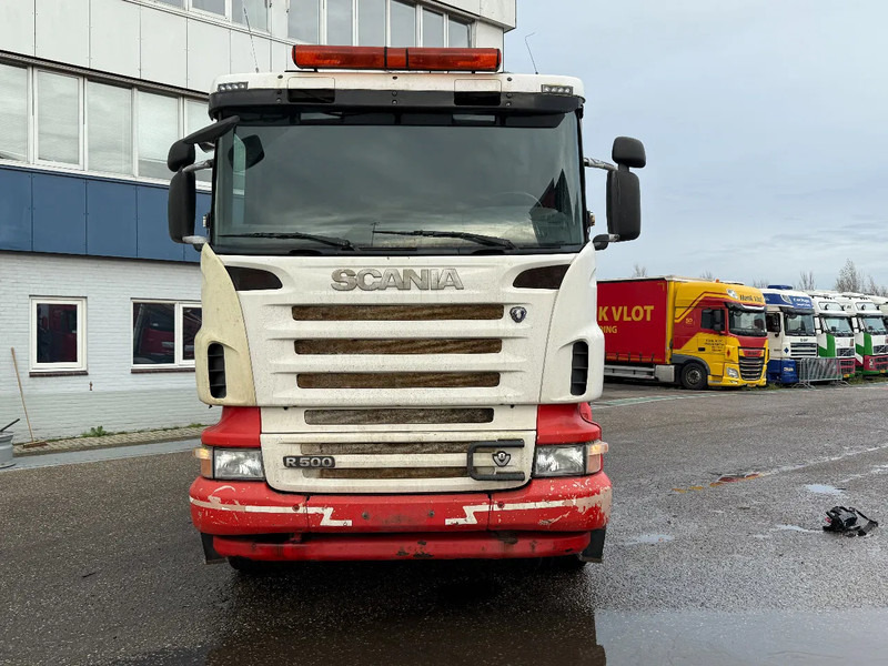 Scania R500 V8 8X4 + HIAB 220-5 + REMOTE + CABLELIFT - FULL STEEL SUSP. MANUAL GEAR. BIG AXLES - Camion - système de câble, Camion grue: photos 5 Scania R500 V8 8X4 + HIAB 220-5 + REMOTE + CABLELIFT - FULL STEEL SUSP. MANUAL GEAR. BIG AXLES - Camion - système de câble, Camion grue: photos 5