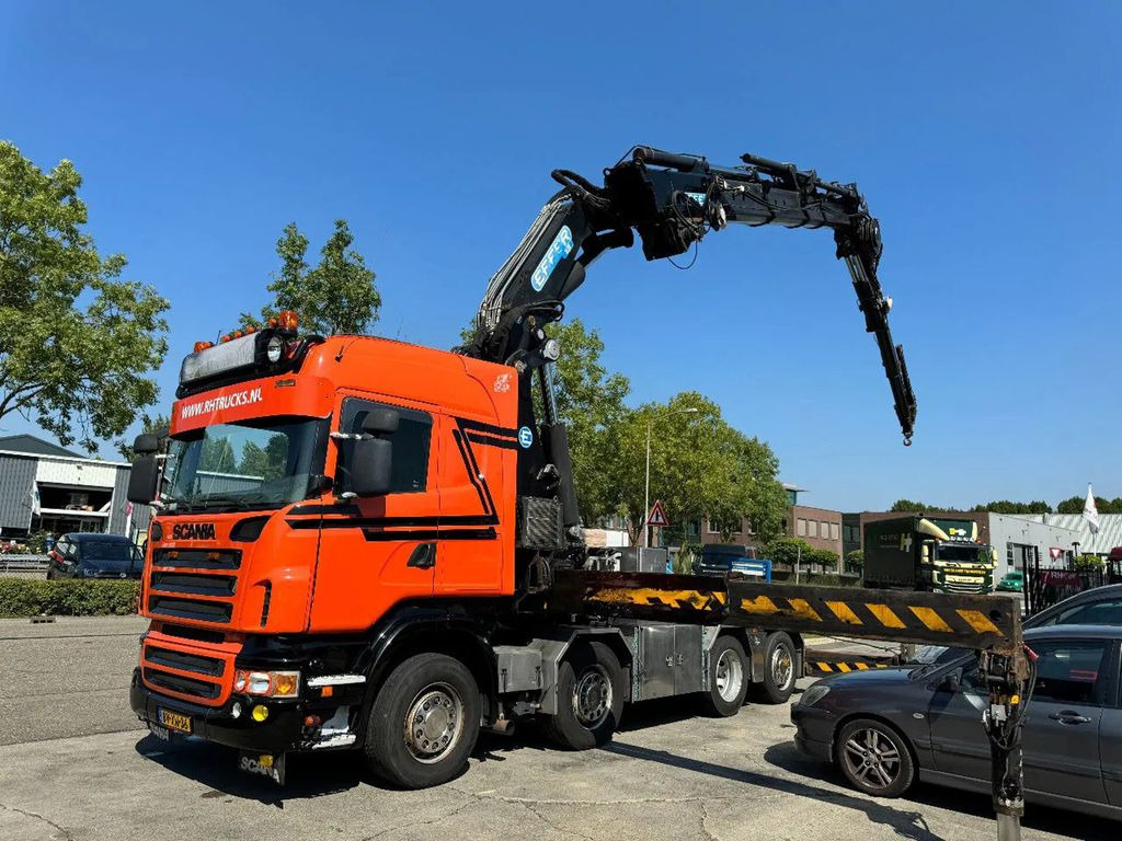 Scania R560 V8 8X2 + EFFER CRANE 1550 6S + FLYJIP 6XHYD - Camion grue: photos 1 Scania R560 V8 8X2 + EFFER CRANE 1550 6S + FLYJIP 6XHYD - Camion grue: photos 1