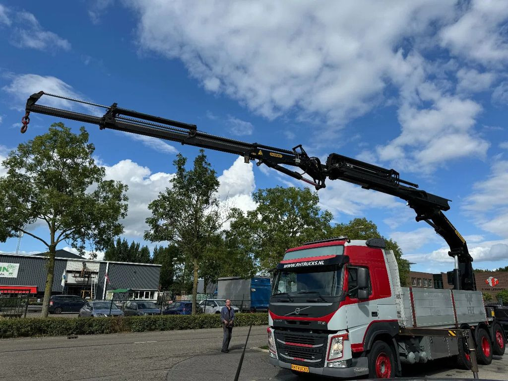 Volvo FMX 460 8X4 PALFINGER PK53002 + FLY JIP AN REMOT - Camion plateau, Camion grue: photos 2 Volvo FMX 460 8X4 PALFINGER PK53002 + FLY JIP AN REMOT - Camion plateau, Camion grue: photos 2