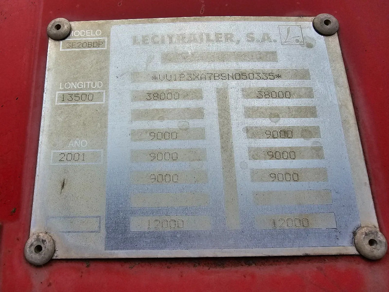 Semi-remorque rideaux coulissants Lecitrailer BPW - DISC - 385/65R22.5: photos 20