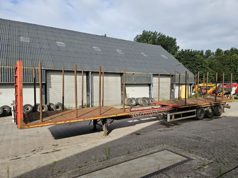 Trax 3 Meter extendable - MAX 15.5 meter long - Semi-remorque plateau: photos 1 Trax 3 Meter extendable - MAX 15.5 meter long - Semi-remorque plateau: photos 1