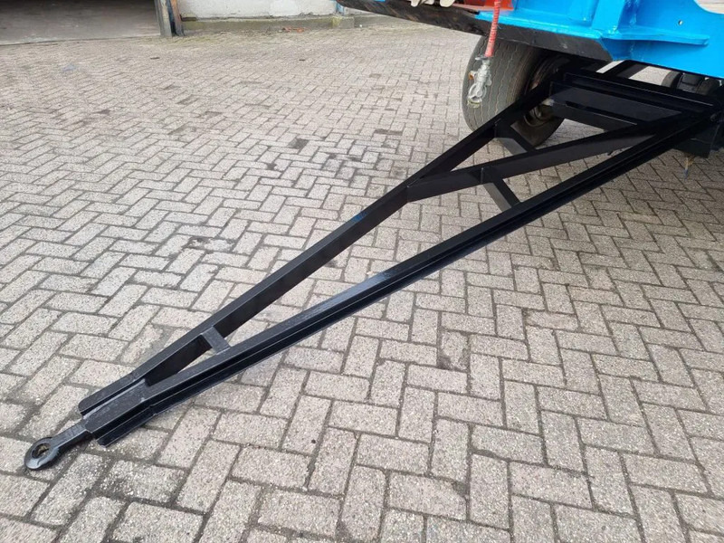 Remorque plateau Van Hool 13.60 M LONG - 1 M HIGH - SUPER SINGLE TIRES - DRUM BRAKES: photos 8