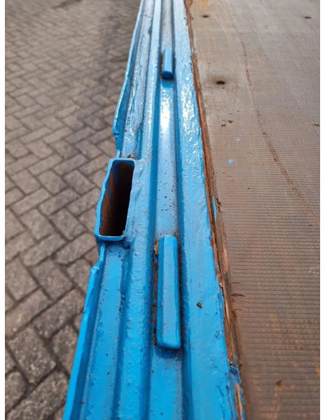 Remorque plateau Van Hool 13.60 M LONG - 1 M HIGH - SUPER SINGLE TIRES - DRUM BRAKES: photos 18