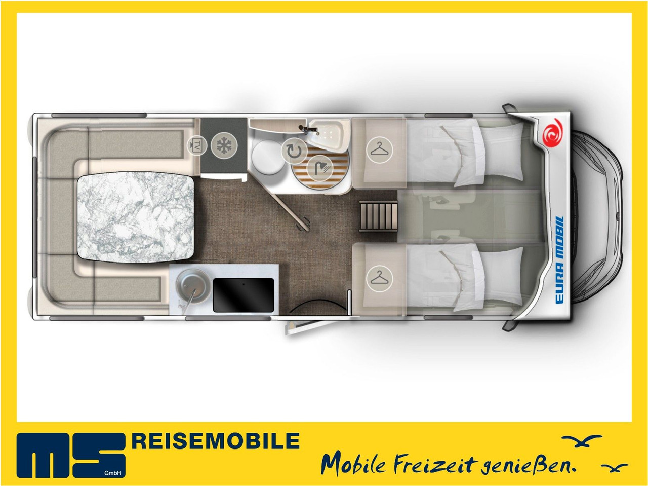 Eura Mobil ACTIVA ONE 650 HS /MODELL 2025/ HECKSITZGRUPPE - Camping-car capucine: photos 2 Eura Mobil ACTIVA ONE 650 HS /MODELL 2025/ HECKSITZGRUPPE - Camping-car capucine: photos 2