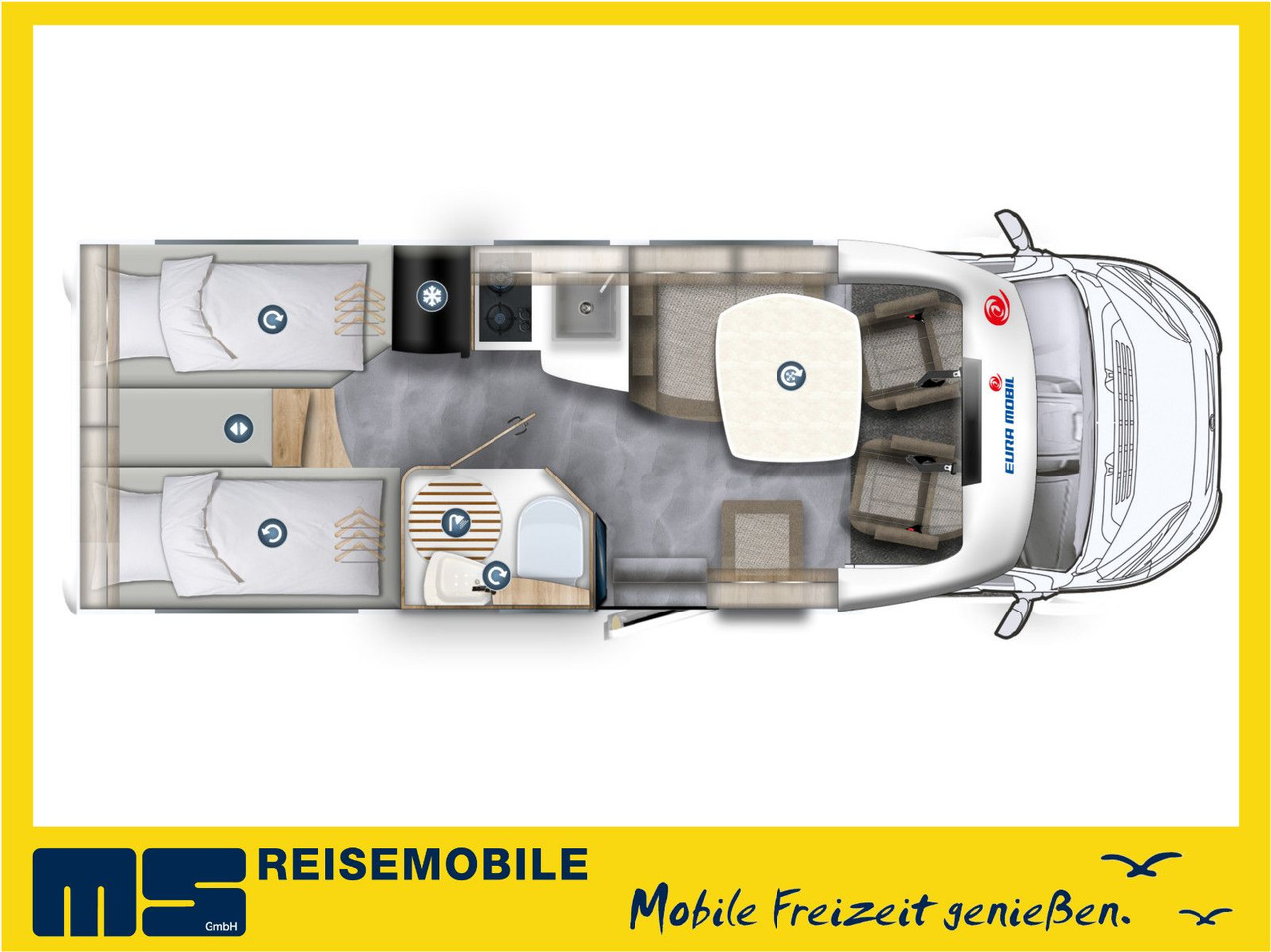 Eura Mobil PROFILA T 695 EB/MOD.2025/MONDIAL/140PS/EINZELB. - Camping-car profilé: photos 2 Eura Mobil PROFILA T 695 EB/MOD.2025/MONDIAL/140PS/EINZELB. - Camping-car profilé: photos 2