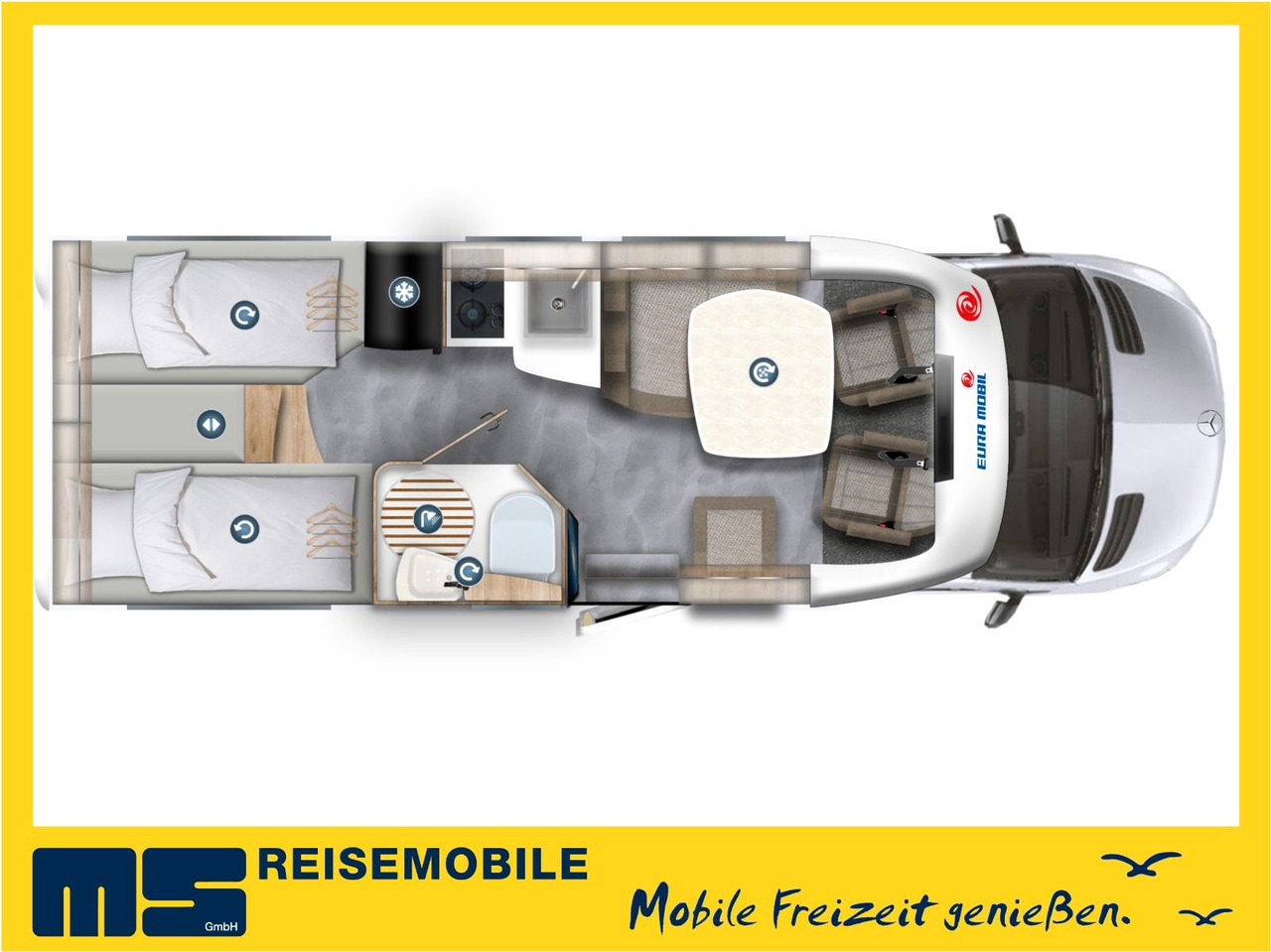 Eura Mobil PROFILA T 696 EB /MONDIAL S-P. 2025/EINZELBETTEN - Camping-car profilé: photos 2 Eura Mobil PROFILA T 696 EB /MONDIAL S-P. 2025/EINZELBETTEN - Camping-car profilé: photos 2