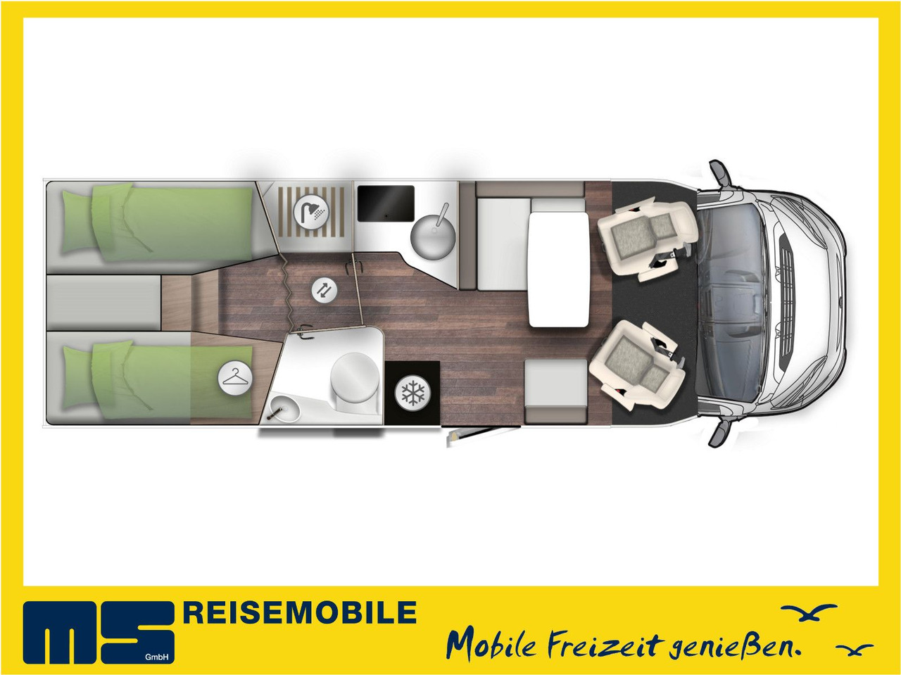 Forster T 745 EB /-MODELL 2025- / EINZELBETTEN & RAUMBAD - Camping-car profilé: photos 2 Forster T 745 EB /-MODELL 2025- / EINZELBETTEN & RAUMBAD - Camping-car profilé: photos 2