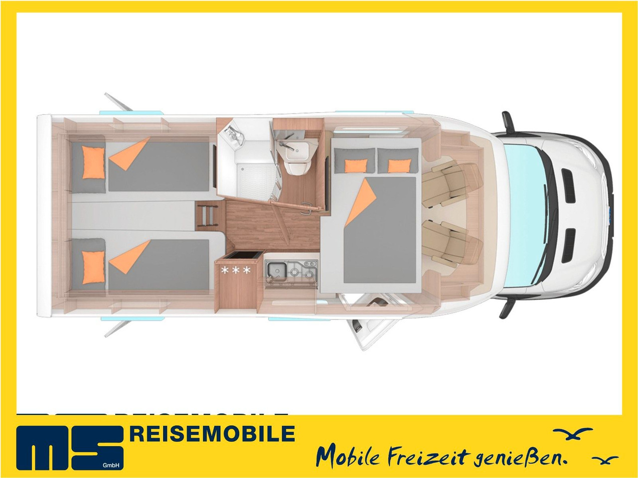 Weinsberg CARASUITE 650 MEG /155PS /EINZELBETTEN & HUBBETT - Camping-car profilé: photos 2 Weinsberg CARASUITE 650 MEG /155PS /EINZELBETTEN & HUBBETT - Camping-car profilé: photos 2