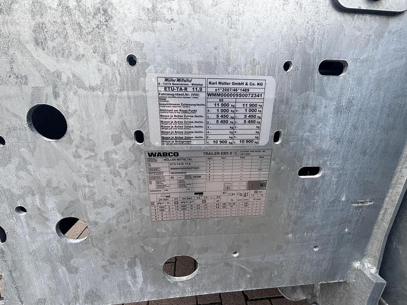 Remorque porte-engin surbaissée neuf Müller-Mitteltal Tandem Tieflader ETÜ TA R 11,9: photos 10 Remorque porte-engin surbaissée neuf Müller-Mitteltal Tandem Tieflader ETÜ TA R 11,9: photos 10