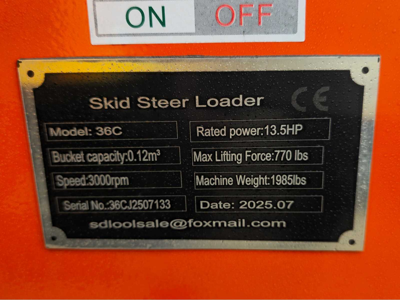 Chargeuse sur pneus 2025 - SDLOOL - 36C - ORANGE - SHOVEL: photos 18 Chargeuse sur pneus 2025 - SDLOOL - 36C - ORANGE - SHOVEL: photos 18