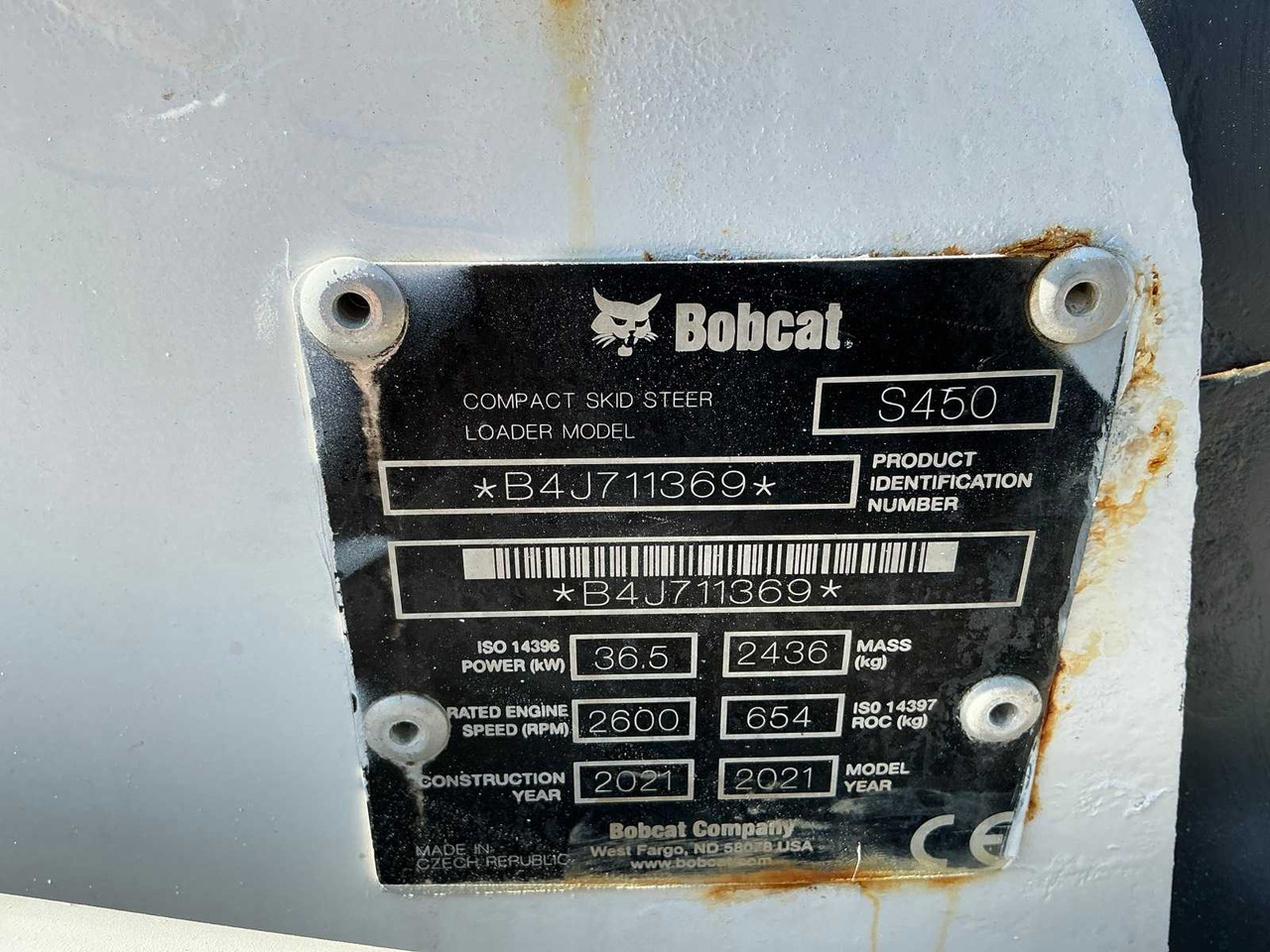 Chargeuse compacte sur chenilles BOBCAT - S450 - COMPACT LOADER - 2021: photos 20 Chargeuse compacte sur chenilles BOBCAT - S450 - COMPACT LOADER - 2021: photos 20