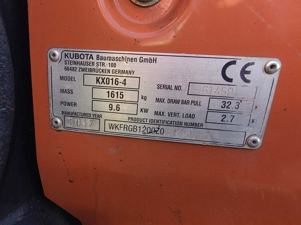 KUBOTA - KX016-4 - MINI-EXCAVATOR - 2016 - Mini pelle: photos 4 KUBOTA - KX016-4 - MINI-EXCAVATOR - 2016 - Mini pelle: photos 4