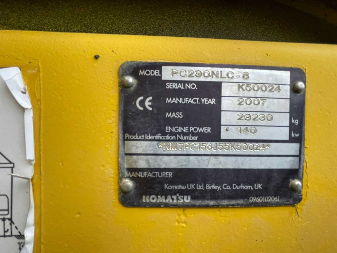 Komatsu PC290NLC - Pelle sur chenille: photos 3 Komatsu PC290NLC - Pelle sur chenille: photos 3