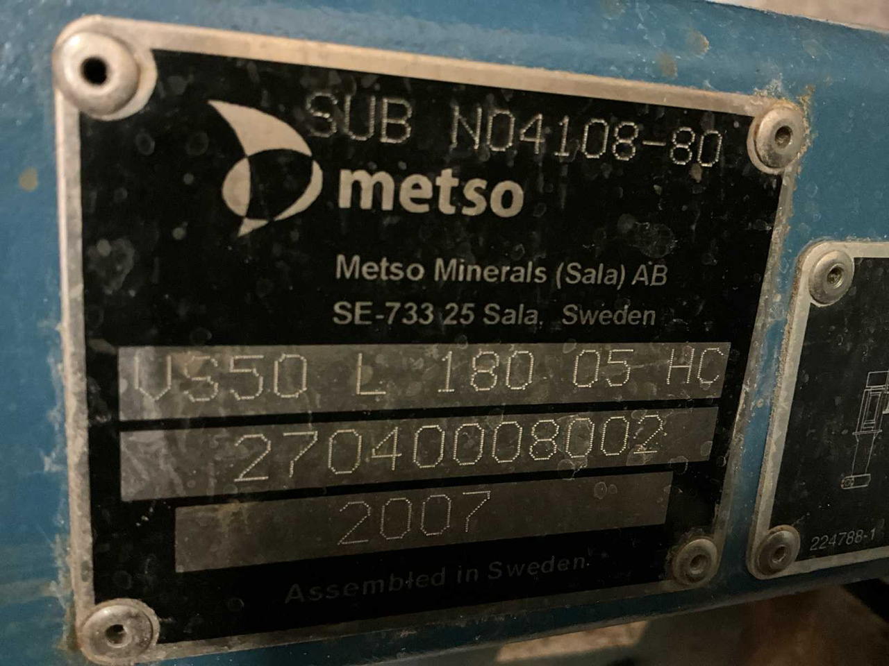 METSO VS50 L180 05 HC - Epandeurs: photos 4 METSO VS50 L180 05 HC - Epandeurs: photos 4