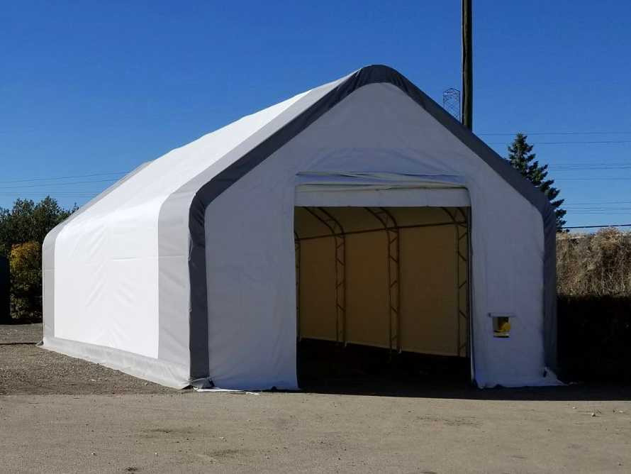 Rhino-Cross-Shelter 4015021DP - 45,75x12,2x6,4 m - Cuve de stockage: photos 1 Rhino-Cross-Shelter 4015021DP - 45,75x12,2x6,4 m - Cuve de stockage: photos 1